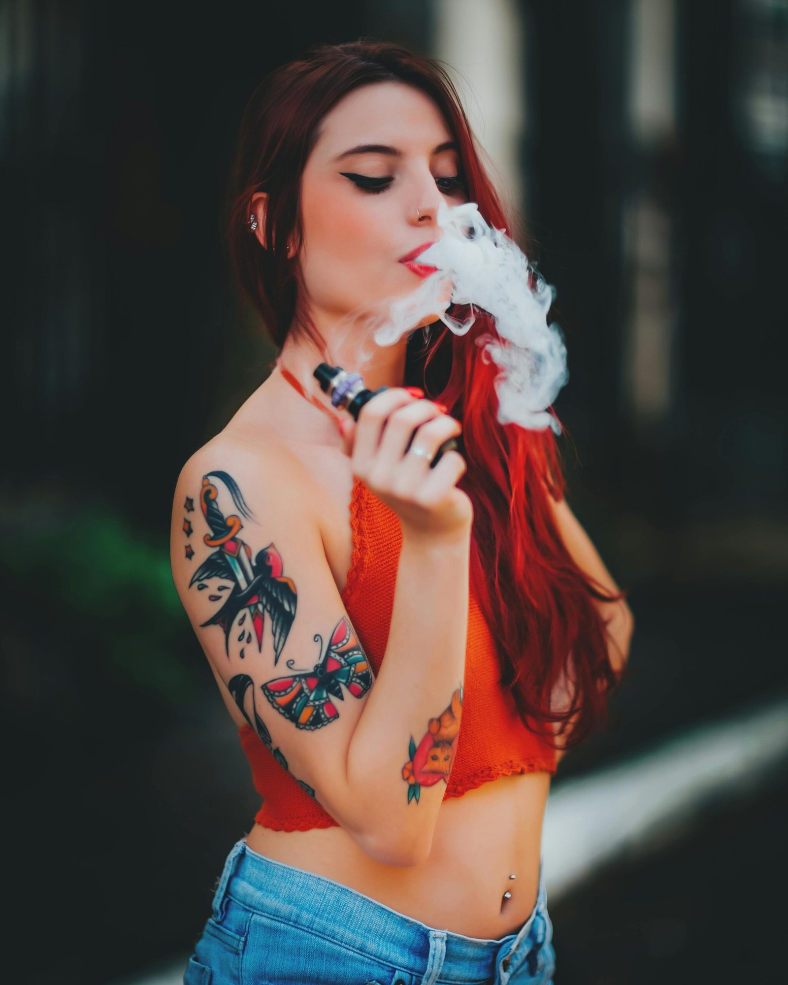 mujer vape